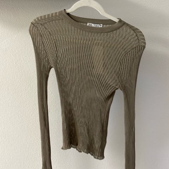 Zara see through long sleeve - Picture 1 of 1